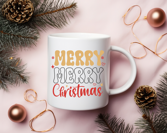 "Merry Merry Christmas" 12 oz Mug