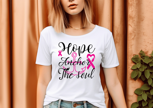 Hope Achor the Soul - Cancer Support T-Shirt