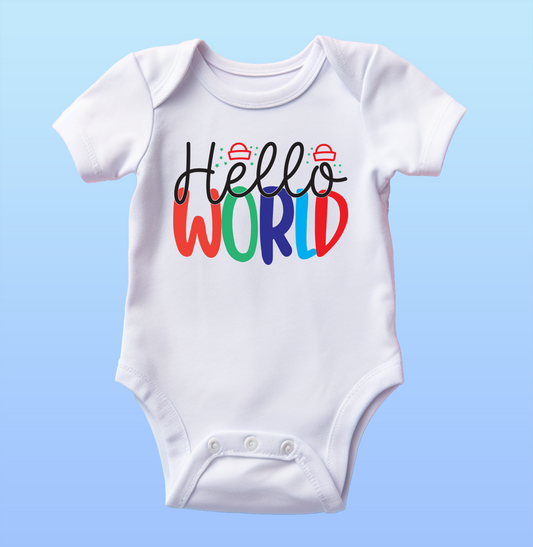 "Hello World" Baby Onesie