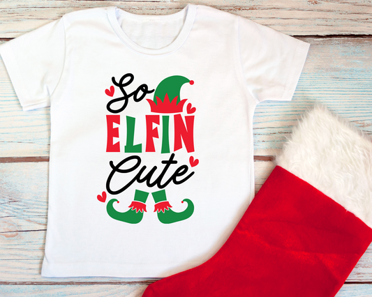 "So Elfin Cute" Kids T-Shirt