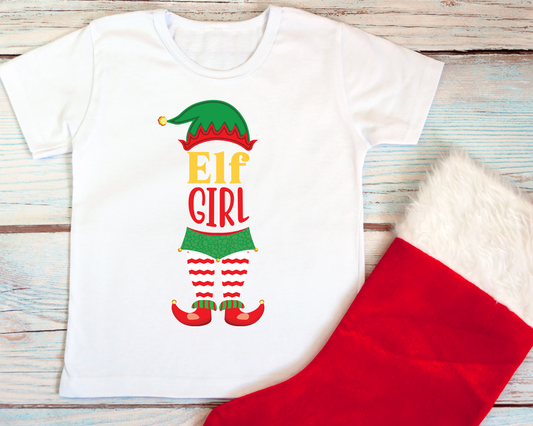 "Elf Girl & Elf Boy" Kids T-Shirts