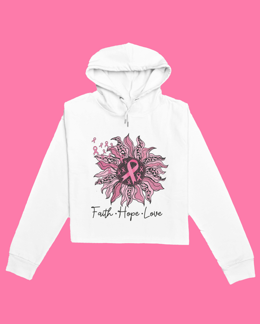 "Faith, Hope, Love" - Breast Cancer Awareness Sweatshirt