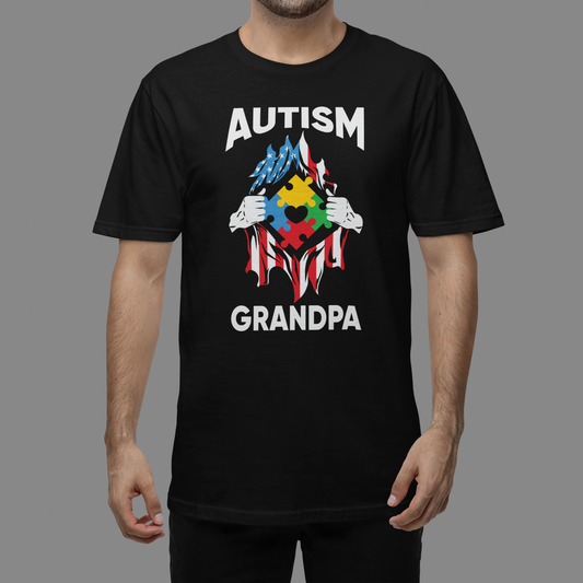 "Autism Grandpa" - Autism T-Shirt