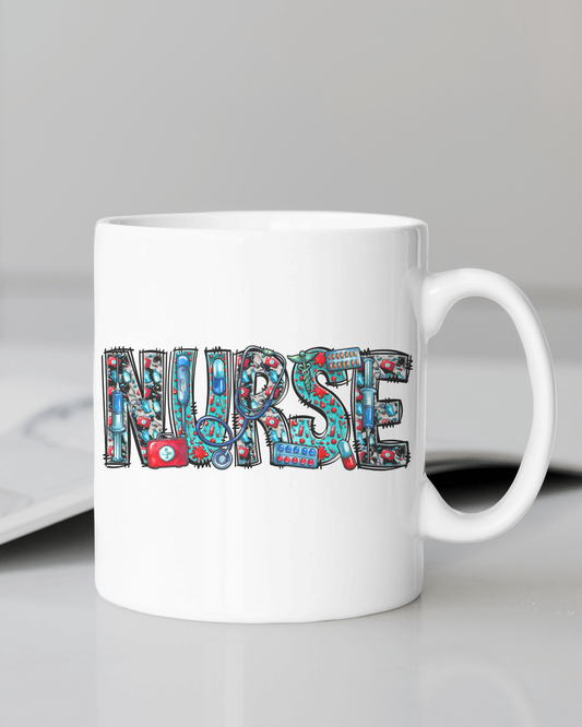 "Nurse Graphic" 12 or 15 oz. mug