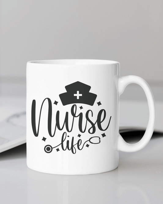 "Nurse Life" 12 or 15 oz. mug