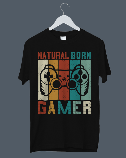 NATURAL BORN GAMER - T-Shirt