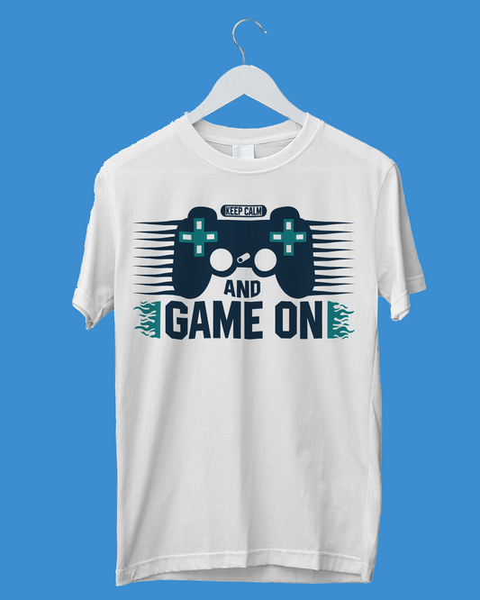 Keep Calm and Game On - T-Shirt
