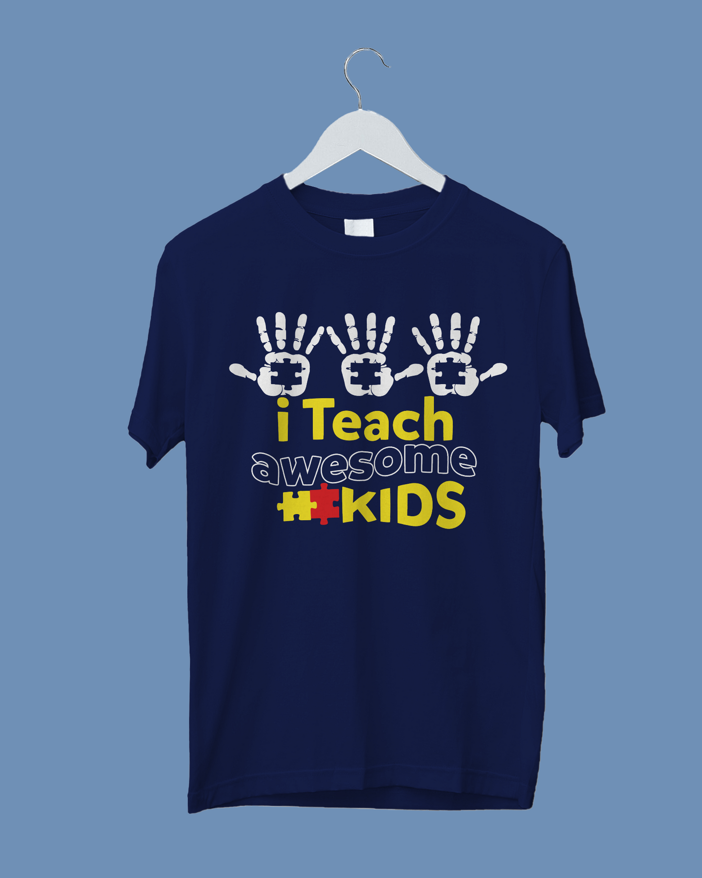 I Teach Awesome Kids - Autism T-Shirt