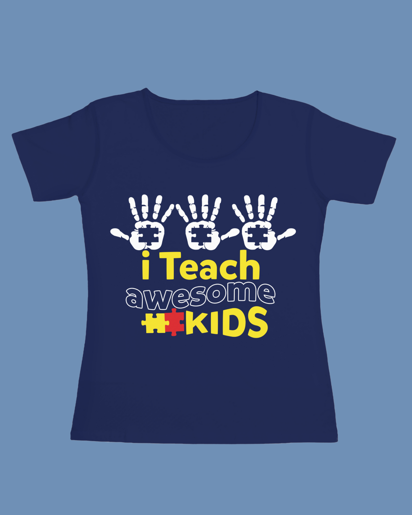 I Teach Awesome Kids - Autism T-Shirt