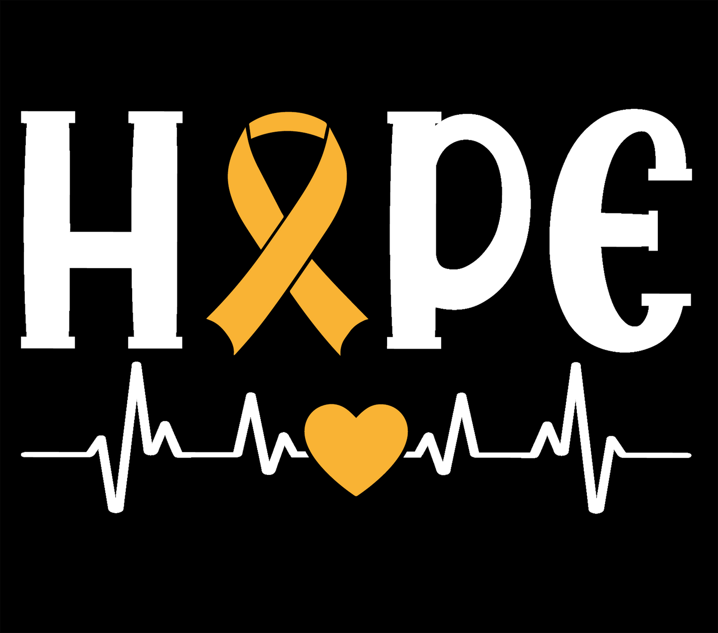 "Hope" Kids Cancer Support Decal