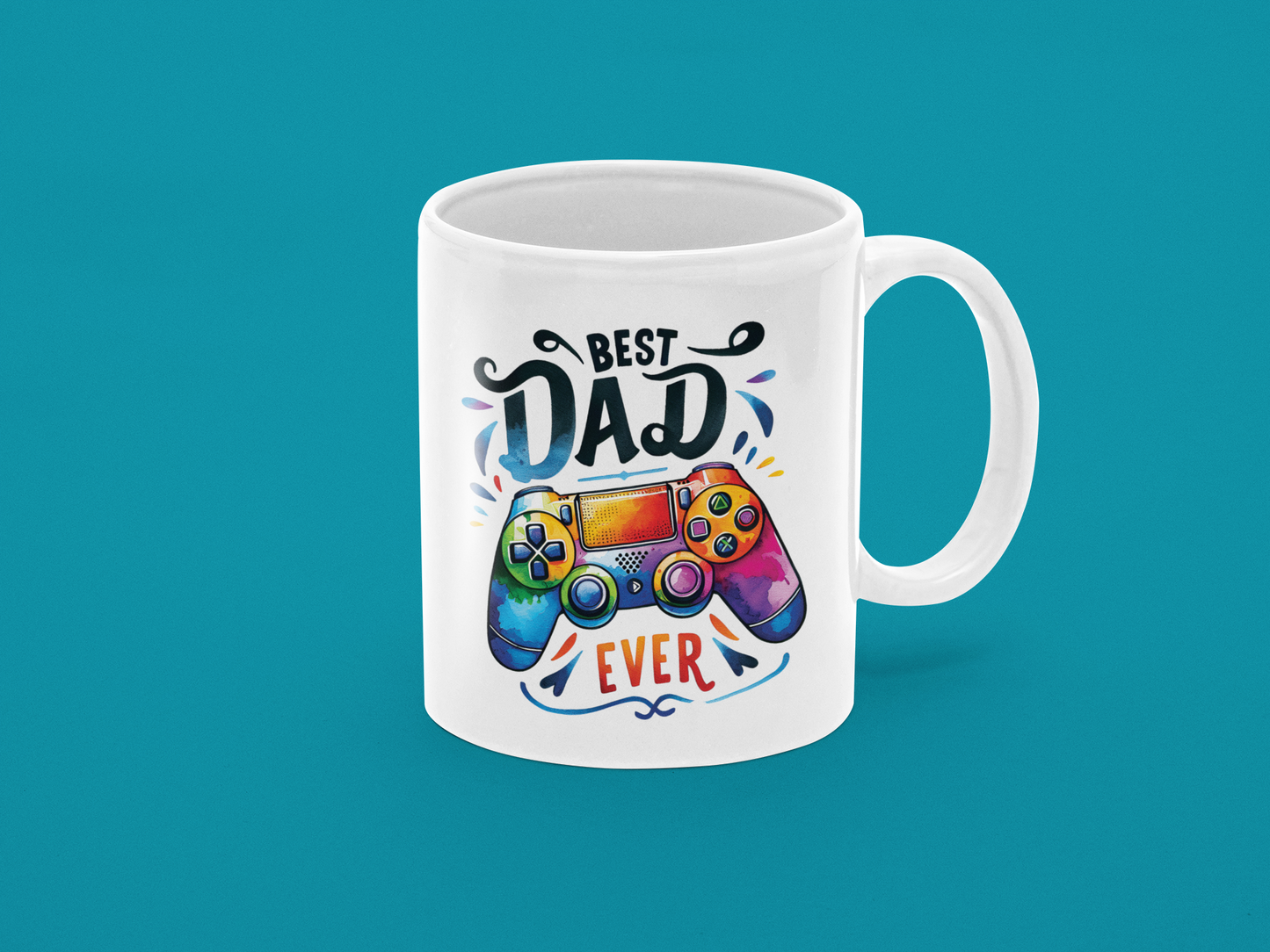 " Best Dad Ever" Gamer Mug 12 or 15 oz