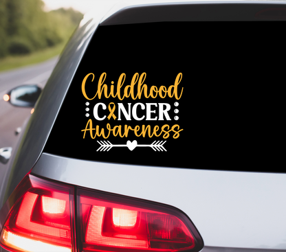 "Childhood Cancer Awareness" Decal