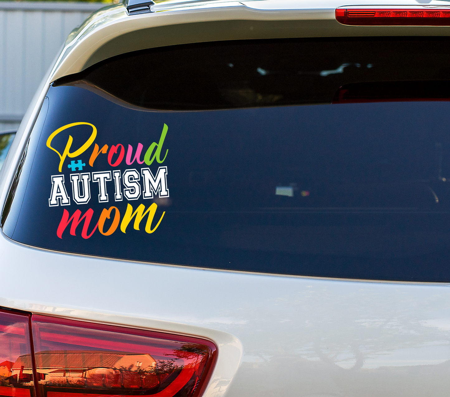 "Proud Autism Mom" Decal