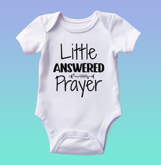 "Little Answered Prayer" Baby Onesie