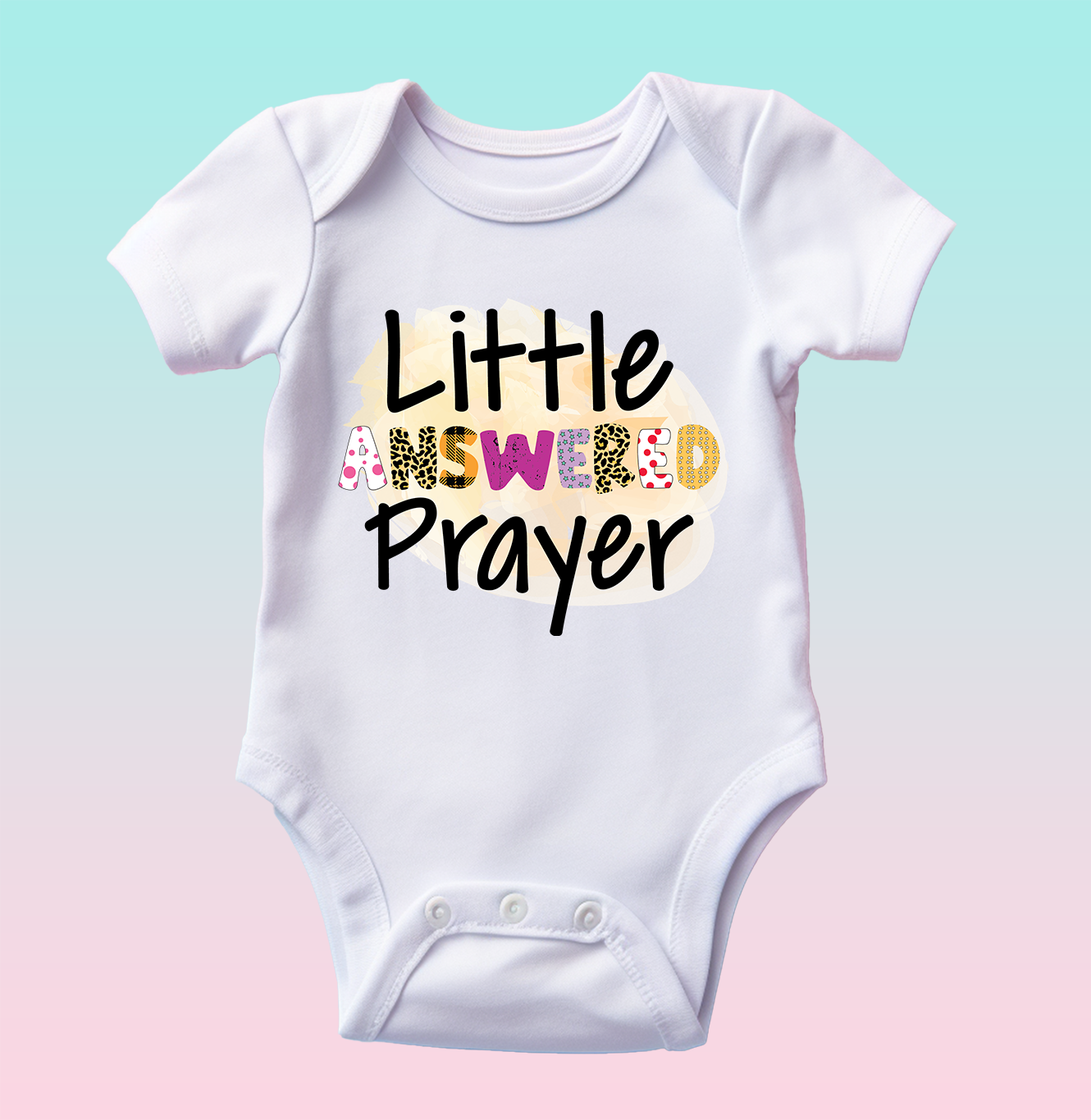 "Little Answered Prayer" Baby Onesie