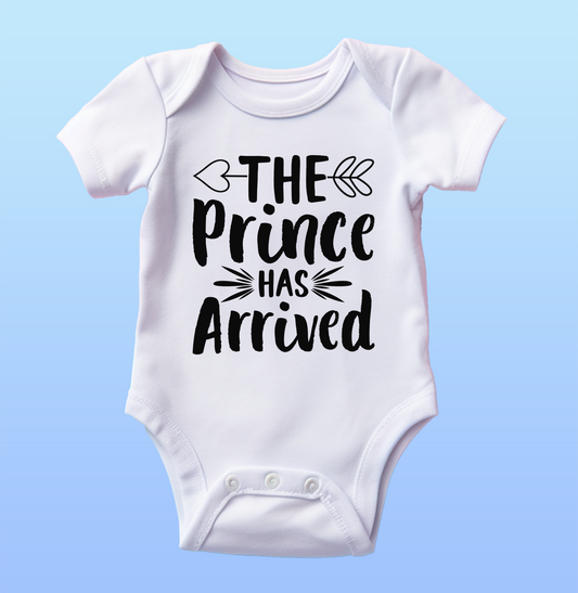 "The Prince Has Arrived" Baby Onesie