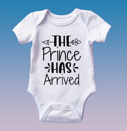 "The Prince Has Arrived" Baby Onesie