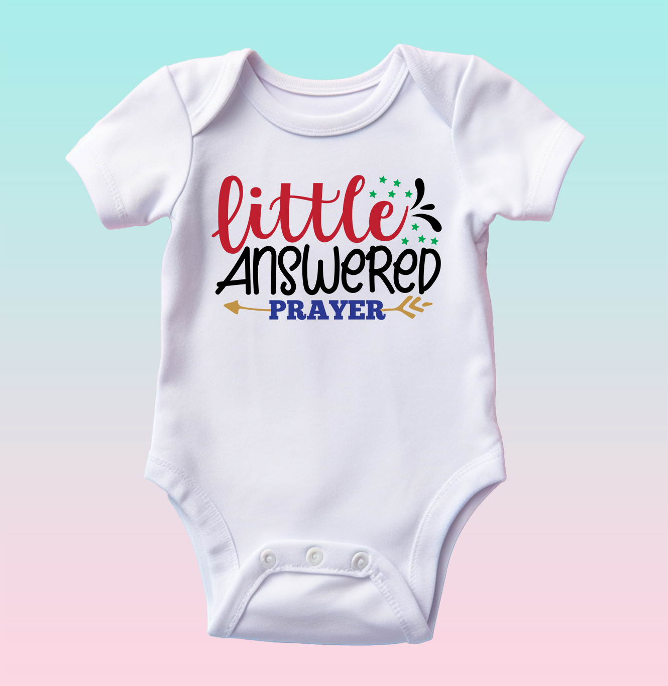 "Little Answered Prayer" Baby Onesie