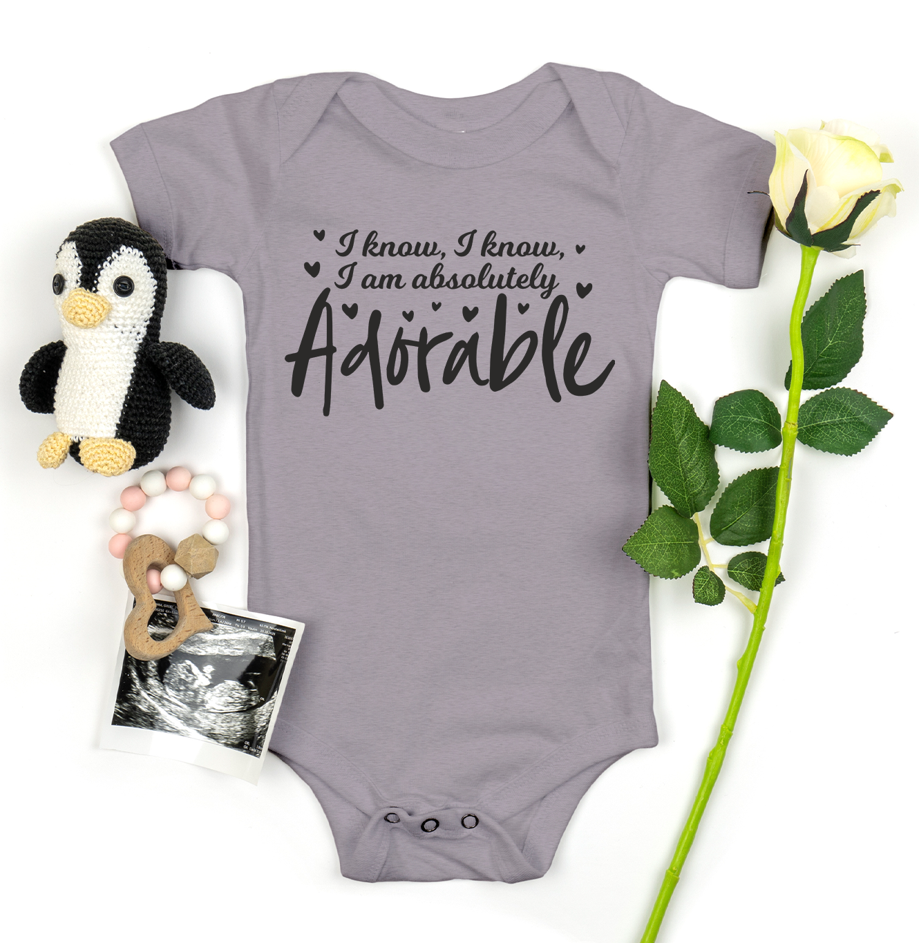 "I Know, I Know I am Absolutely Adorable" Baby Onesie