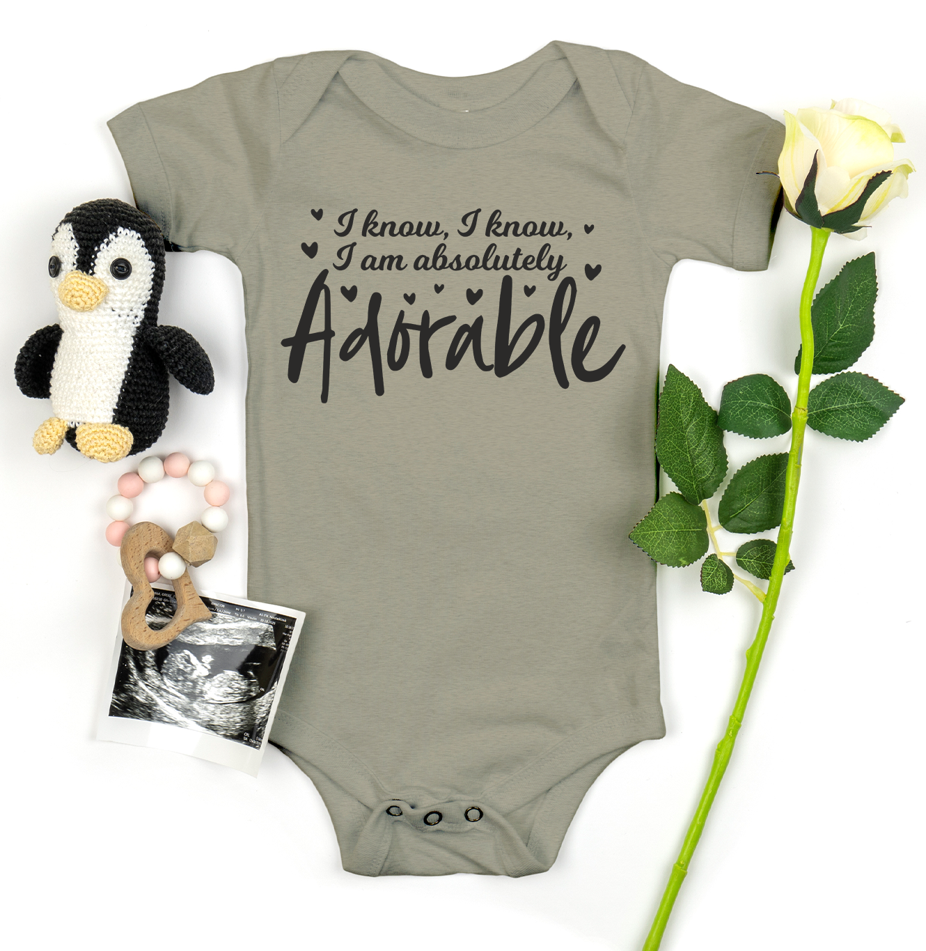 "I Know, I Know I am Absolutely Adorable" Baby Onesie