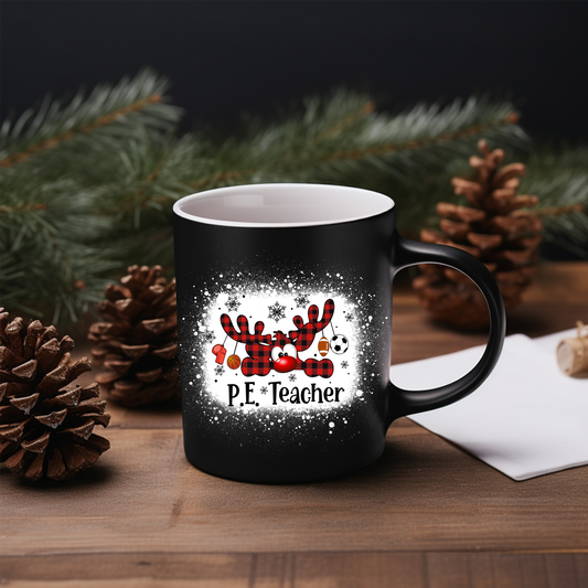 "P.E. Teacher" 12 Oz Christmas Mug