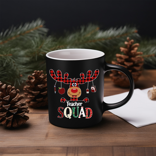 "Christmas - Teacher Squad" 12 Oz Mug