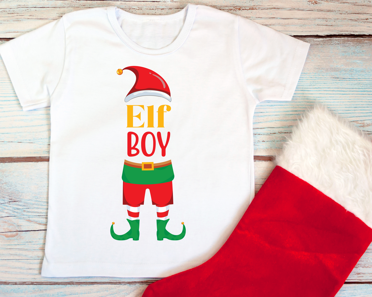 "Elf Girl & Elf Boy" Kids T-Shirts