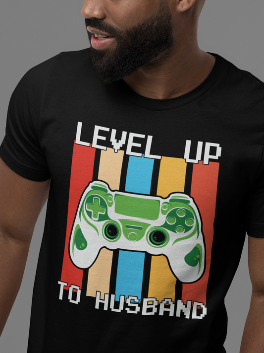 "Level Up To Husband" - T-Shirt