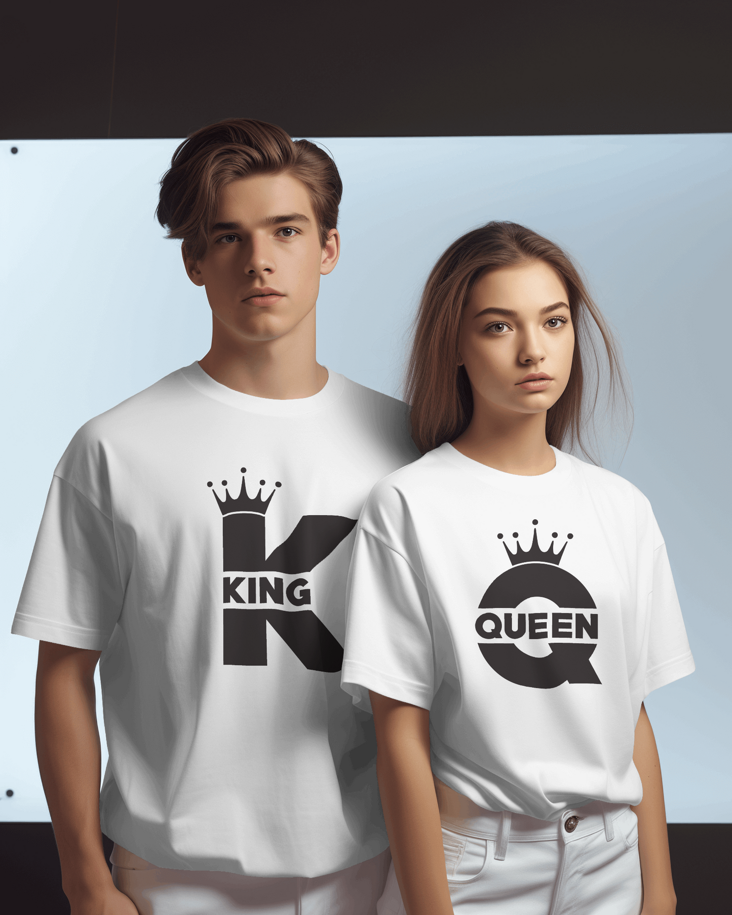 "King & Queen" Couple Shirts