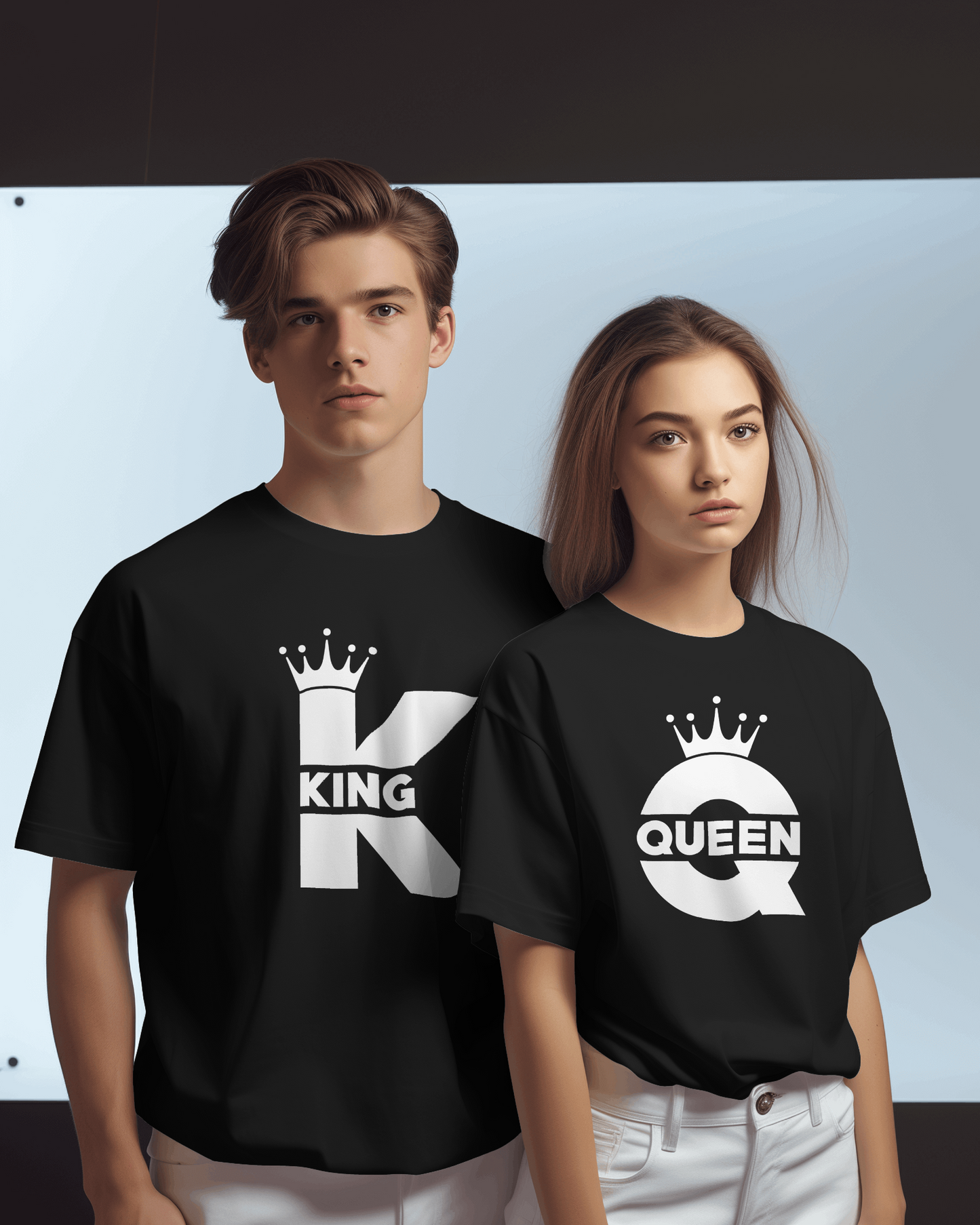 "King & Queen" Couple Shirts