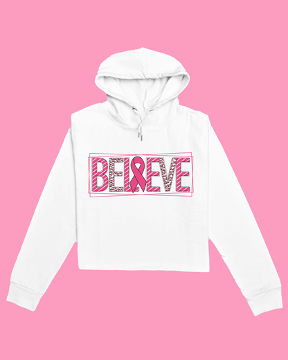 "Believe" - Breast Cancer Awareness Sweatshirt