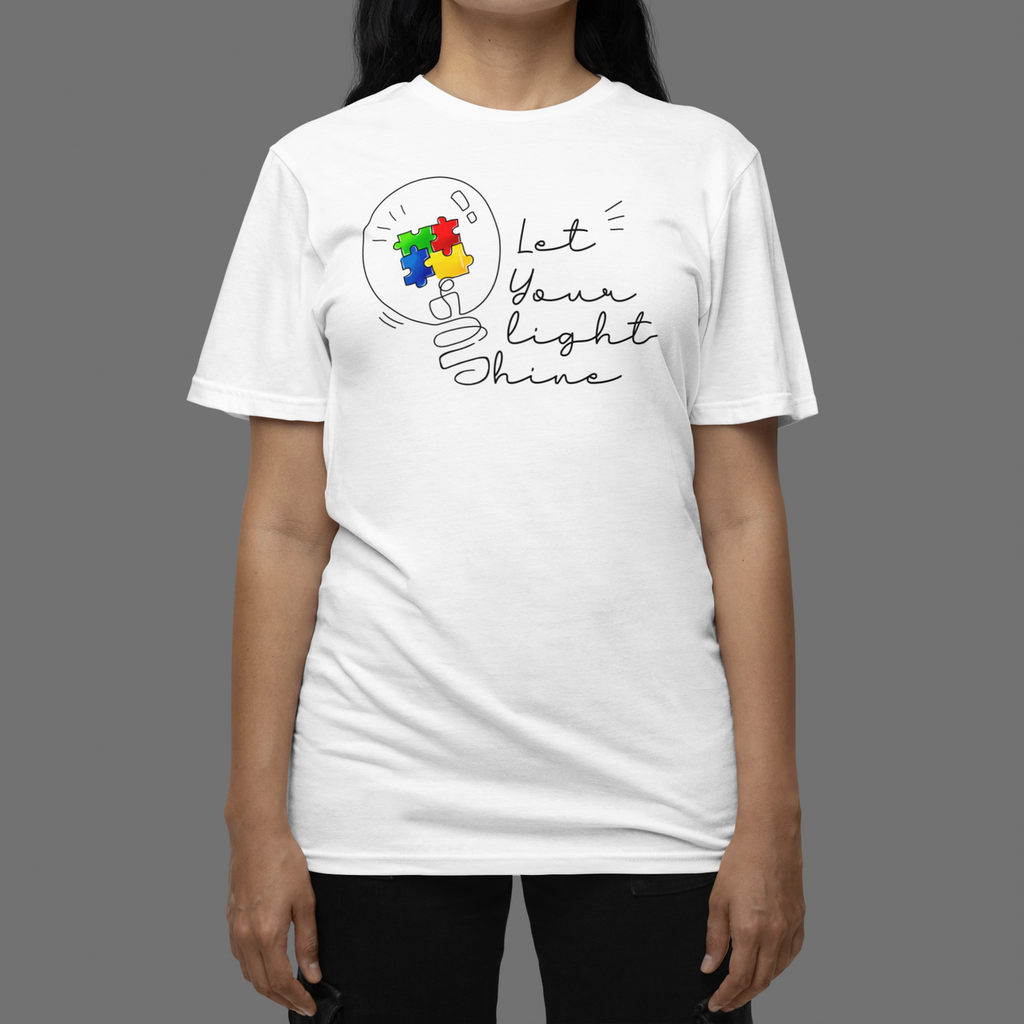 "Let Your Light Shine" - Autism T-Shirt