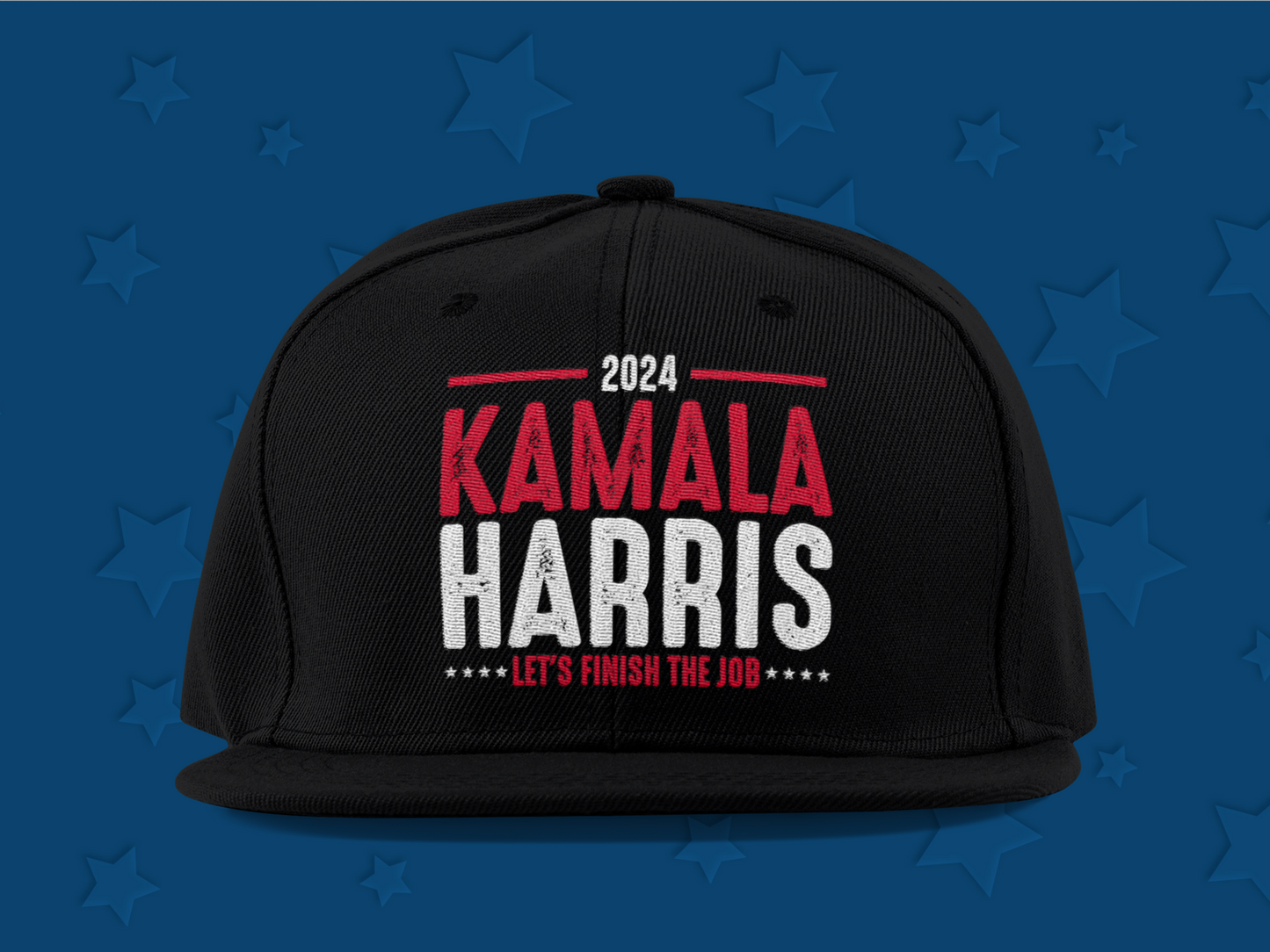 "2024 Kamala Harris Let's Finish The Job" Baseball Cap