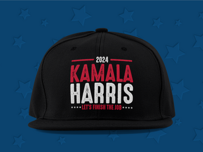 "2024 Kamala Harris Let's Finish The Job" Baseball Cap