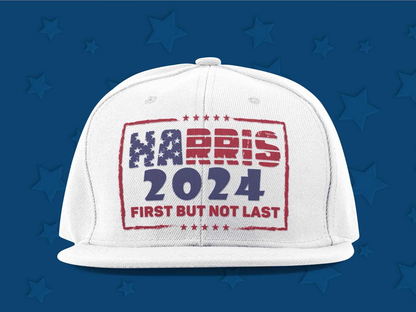 "Harris 2024 First But Not Last" Baseball Cap