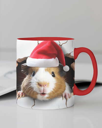 "Hamster With Santa Hat" 12 Oz Mug