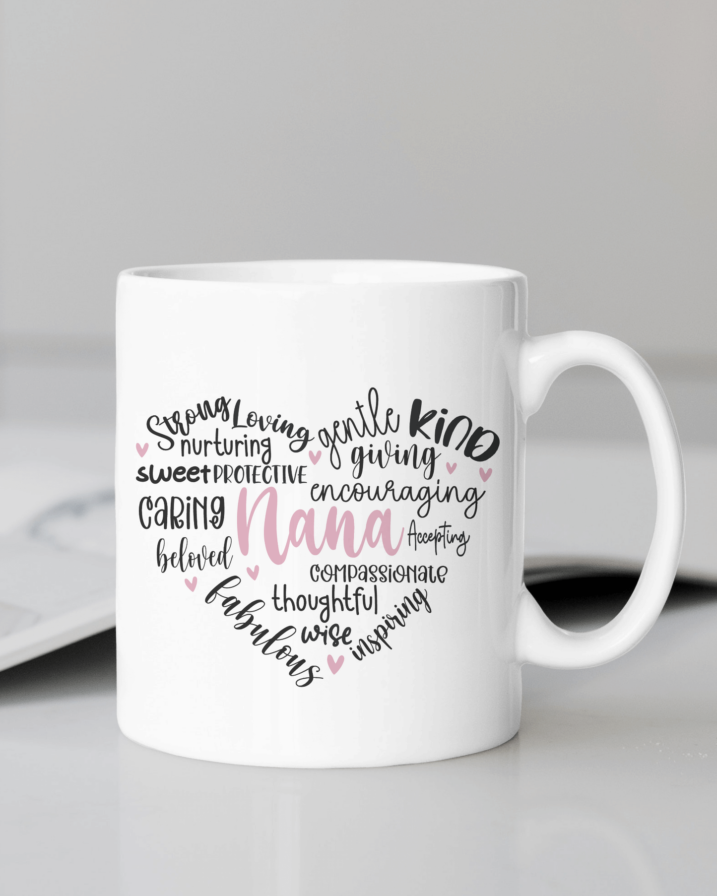 "Grandma, Nana, Nanny, Gigi, Granny & Mimi Love" Mug 12oz