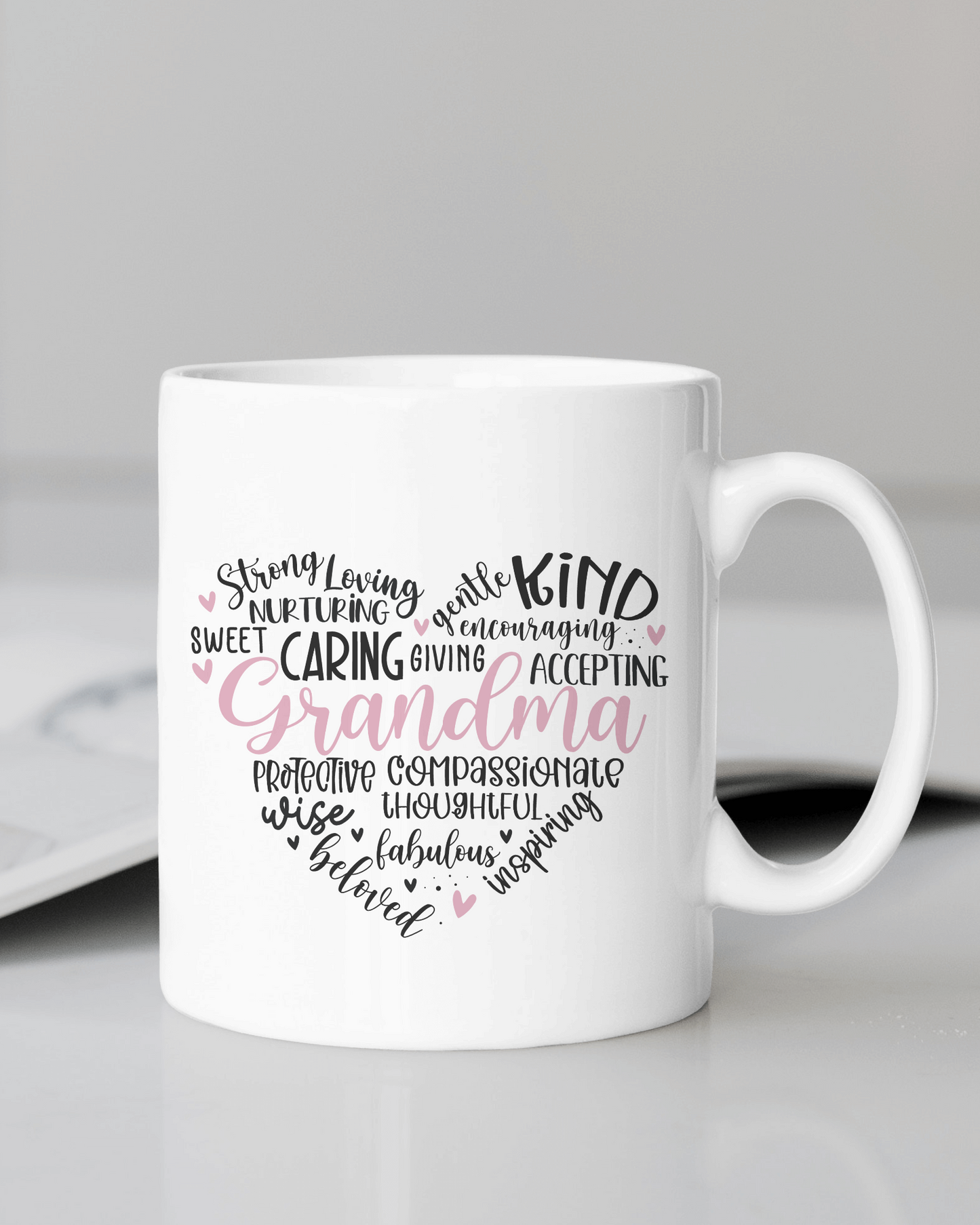 "Grandma, Nana, Nanny, Gigi, Granny & Mimi Love" Mug 12oz