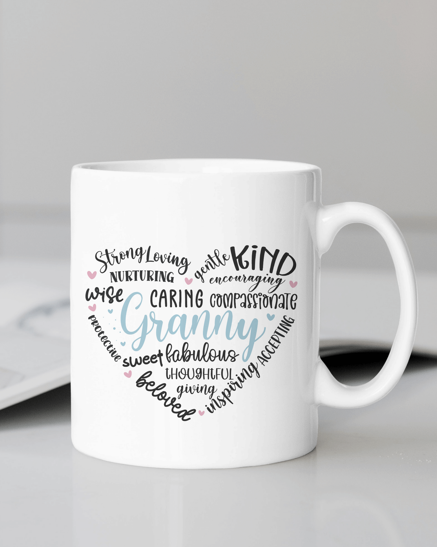 "Grandma, Nana, Nanny, Gigi, Granny & Mimi Love" Mug 12oz