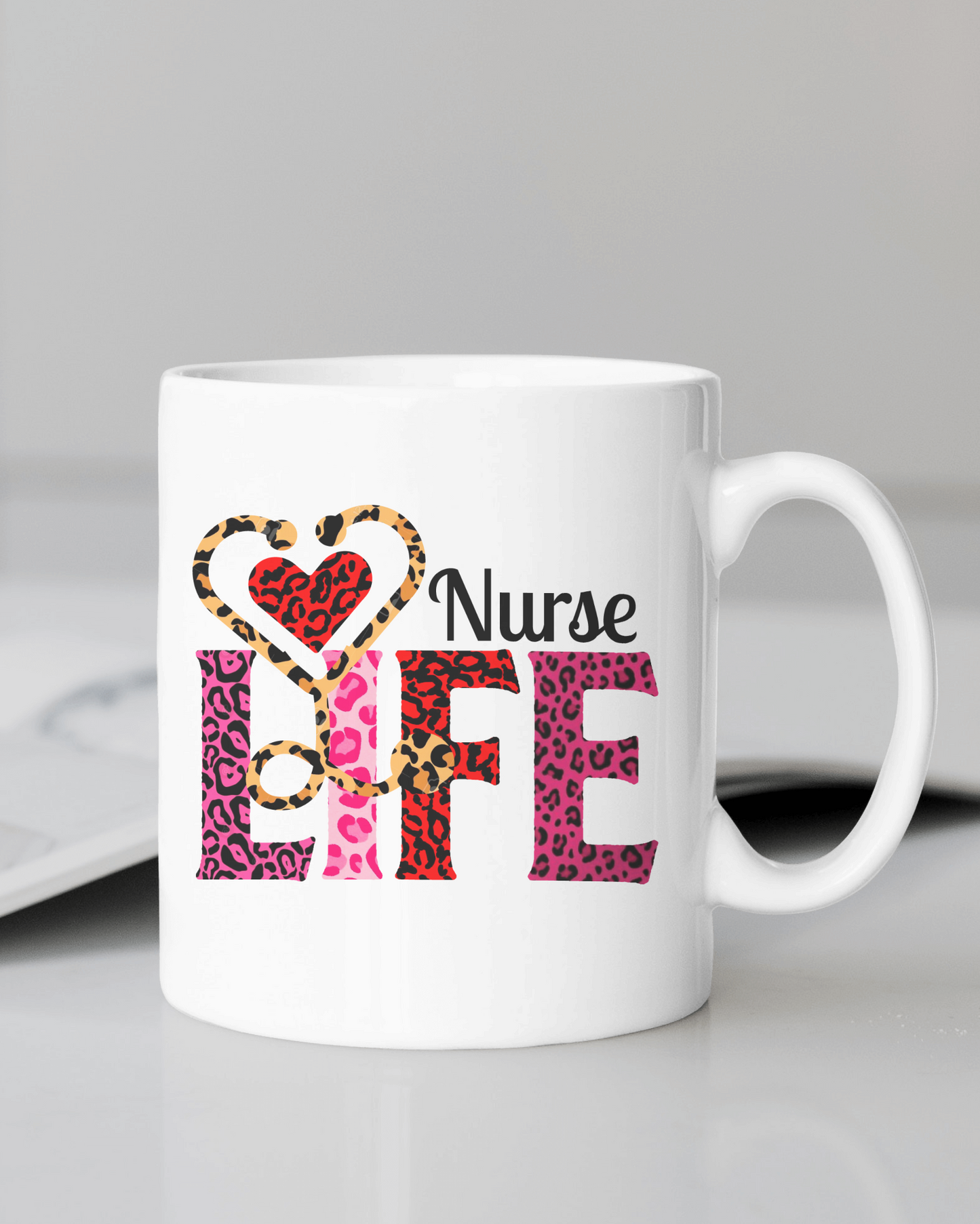 "Nurse Life" 12 or 15 oz. mug