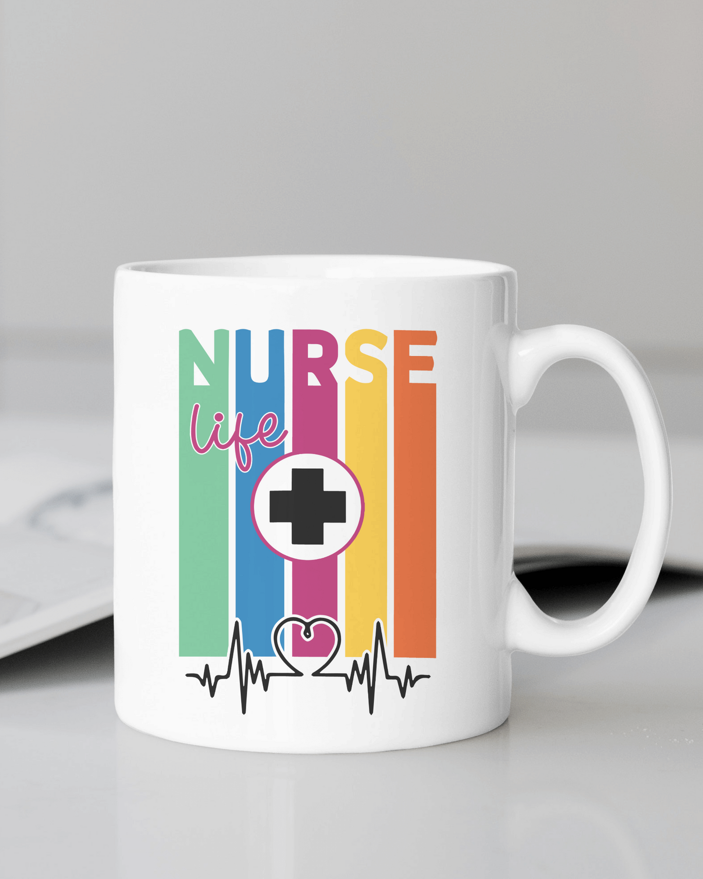 "Nurse Life" 12 or 15 oz. mug