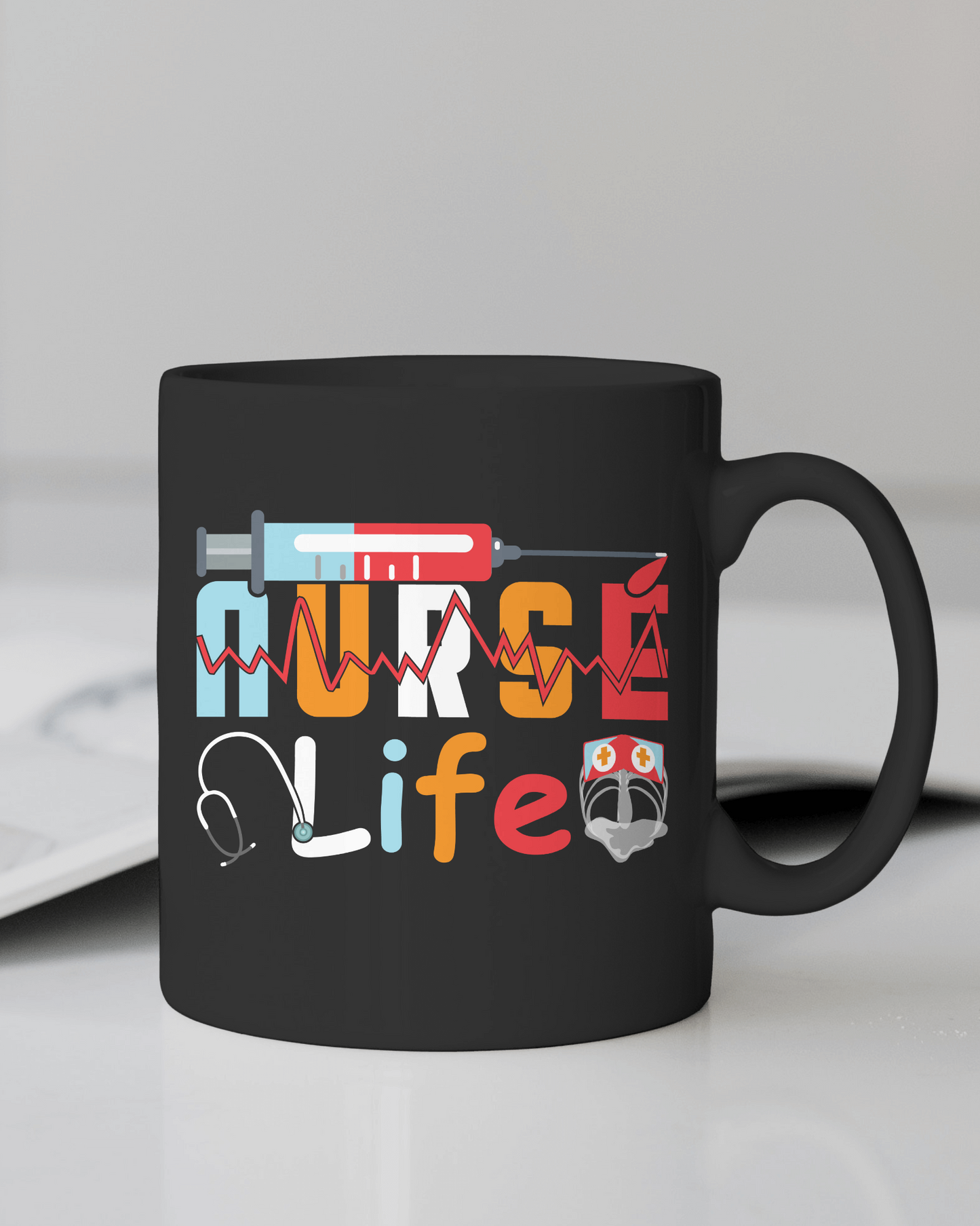 "Nurse Life" 12 or 15 oz. mug