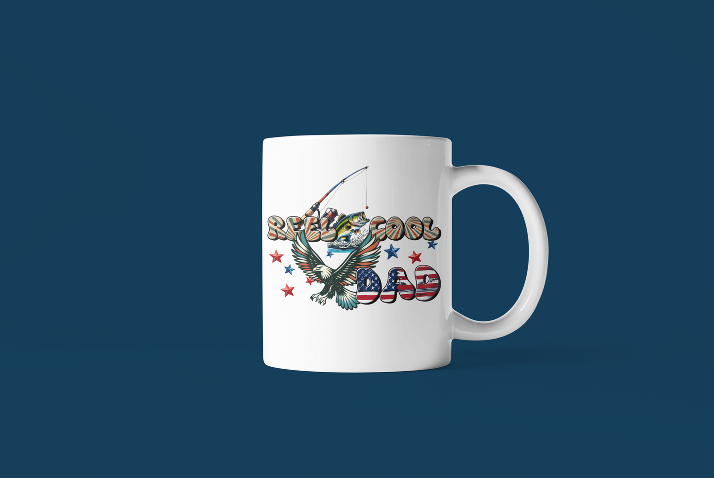 " Reel Cool DAD " Mug 12 or 15 oz