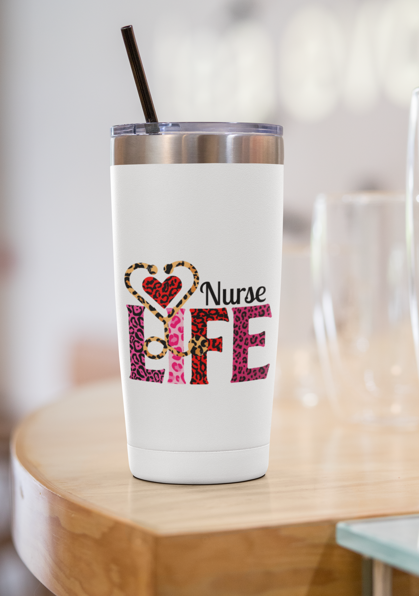 "Nurse Life" Graphic 20 oz. Tumbler