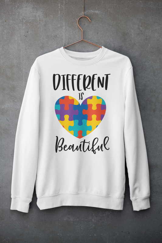 "Different Is Beautiful" Autism Sweatshirt