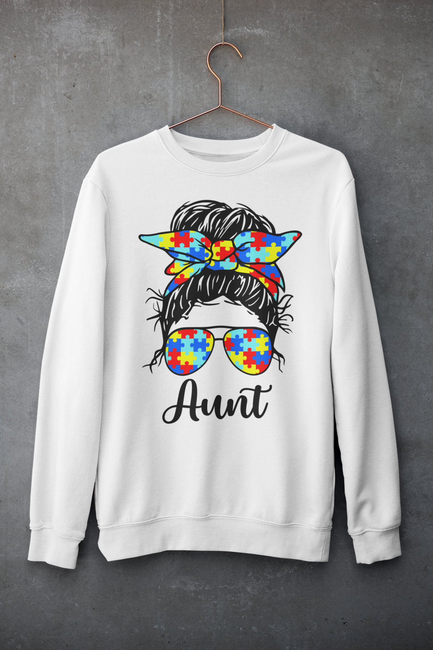 "Aunt" Autism Sweatshirt