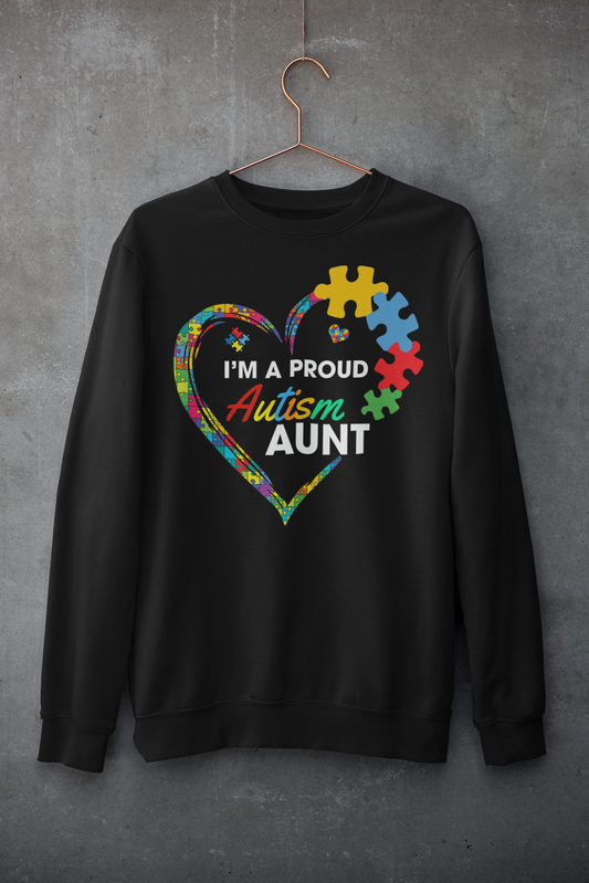 "I'm A Proud Autism Aunt" Sweatshirt