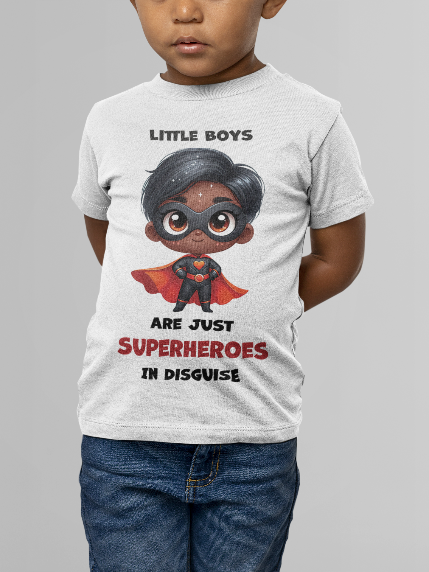 "Little Boys Are Just Superheroes in Disguise" T-Shirt for Kids