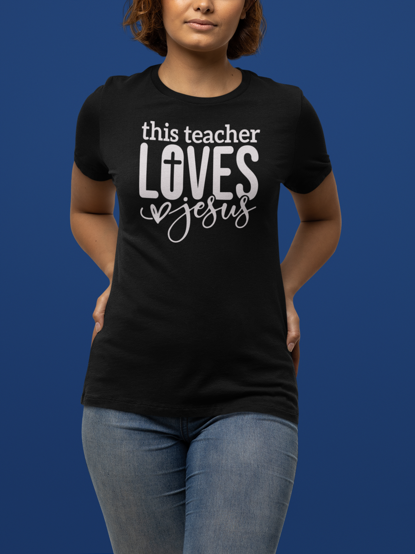 "This Teacher Loves Jesus " T-Shirt