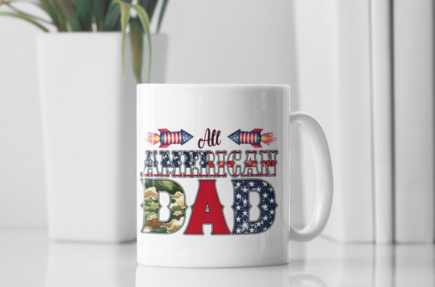 " All American DAD " Mug 12 or 15 oz